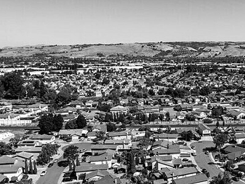Aerial View Union City Weed Delivery Neighborhood Service Area