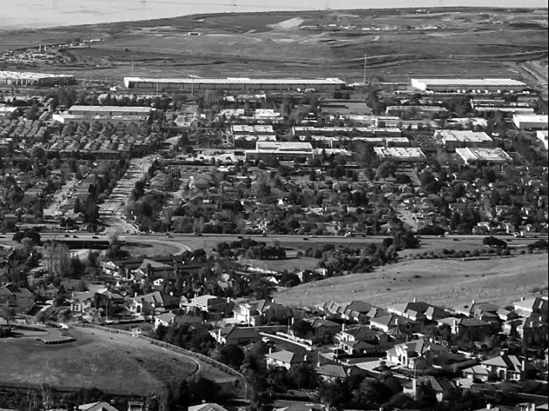 Aerial View of Milpitas Weed Delivery Neighborhoods