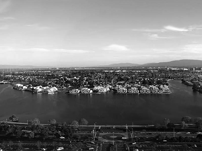 Aerial View Foster City Weed Delivery Service Area