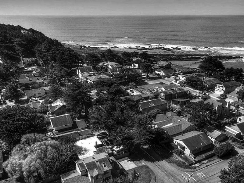 Aerial View of Moss Beach Weed Delivery Service Area