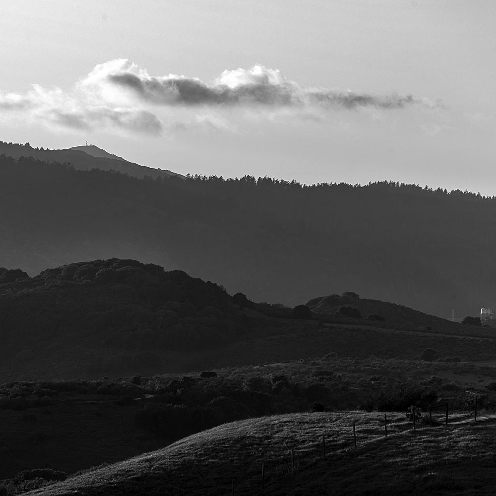 View of the Hills of San Carlos, CA From a Golf Course