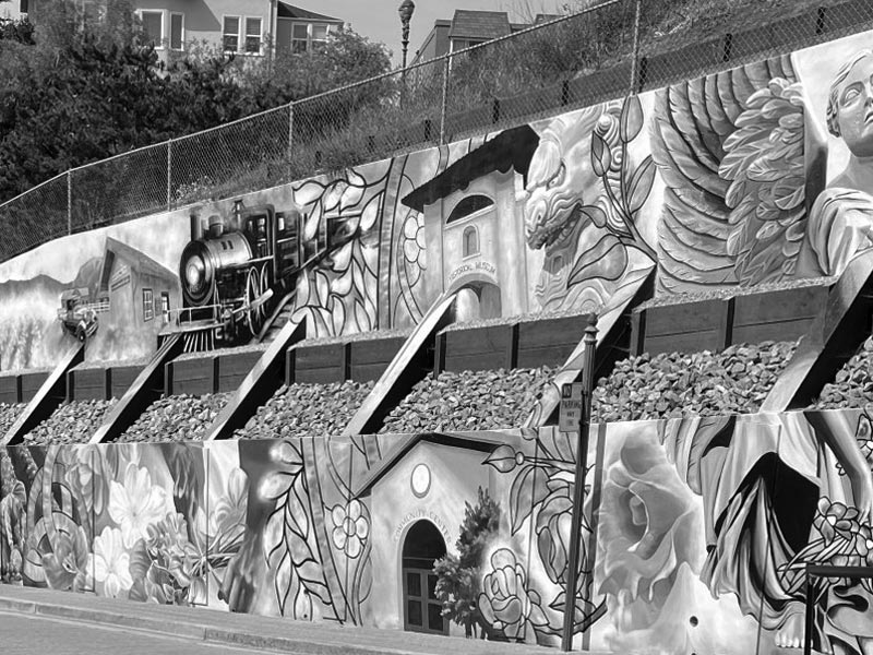 Graffiti Mural Wall in Colma, California